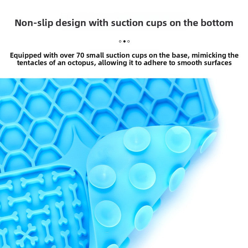 Silicone pet licking pad