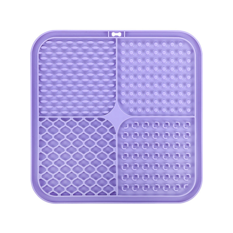 Silicone pet licking pad