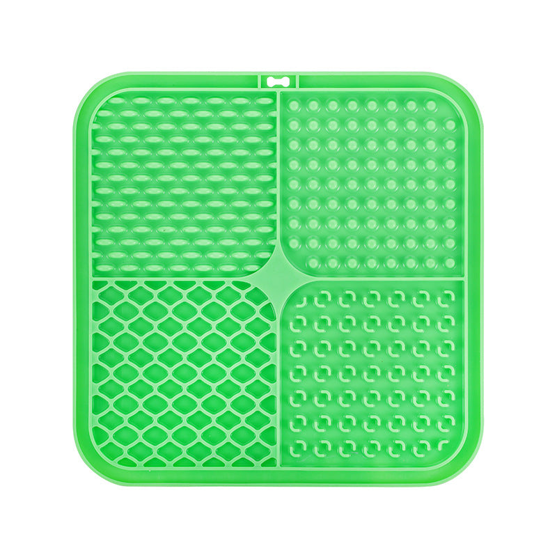 Silicone pet licking pad