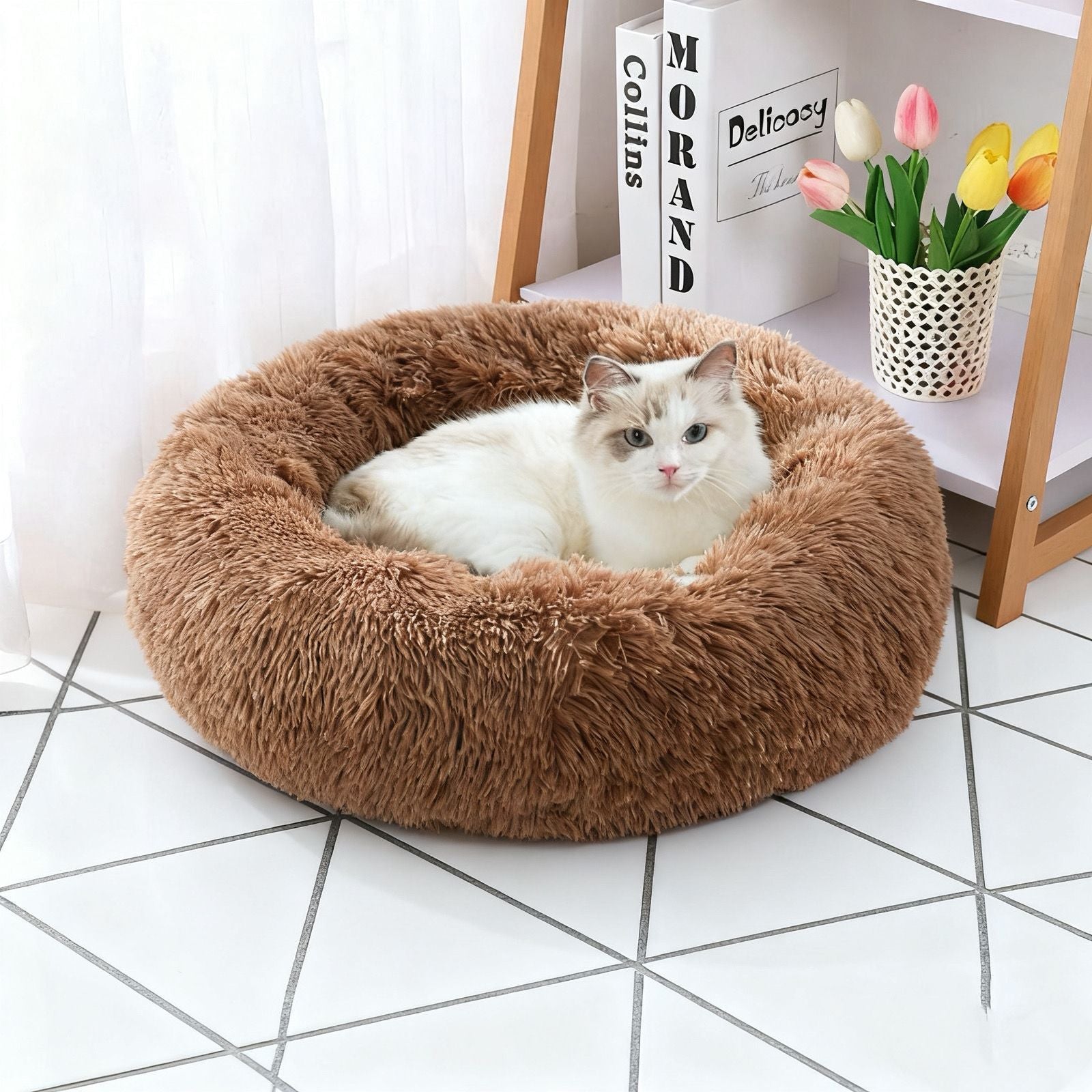 Plush Haven Pet Bed for Dogs and cats
